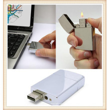 2015 White Metal Lighter USB Flash Drive for Boy (EM026)